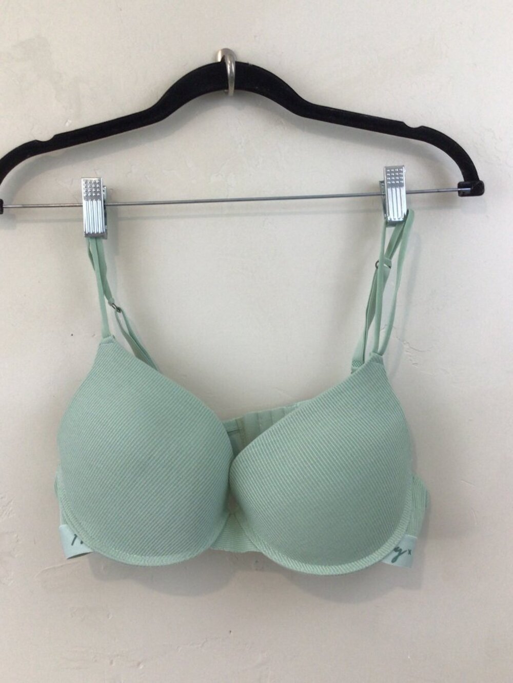 Hurley Mint Green Ribbed Bra Size 38C
